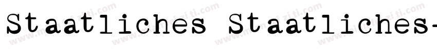 Staatliches Staatliches字体转换